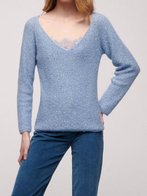 Пуловер Luisa Spagnoli голубой