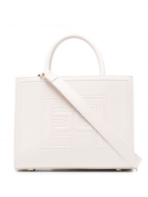 Shopper handtasche Elisabetta Franchi weiß
