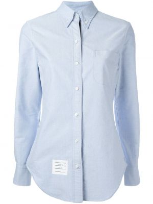 Košeľa s dlhými rukávmi Thom Browne modrá