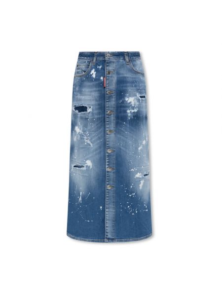 Spódnica jeansowa Dsquared2 niebieska