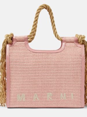 Шопинг чанта Marni розово