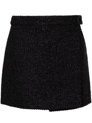 Mini spódniczka tweedowa Tom Ford czarna