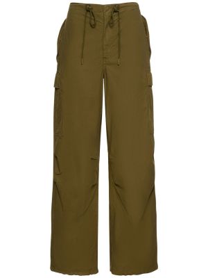 Oversize памучни карго панталони Nili Lotan зелено