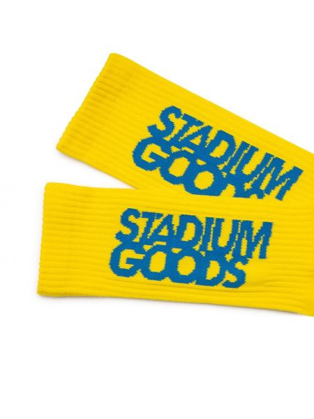 Calcetines con bordado Stadium Goods amarillo