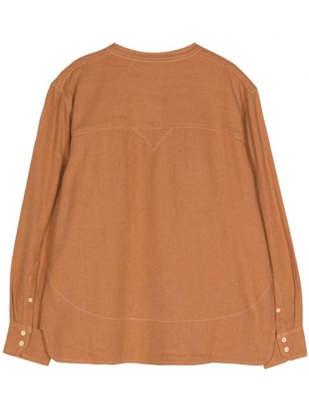 Šilkinė marškiniai Marant Etoile ruda