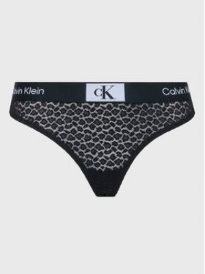 Calvin Klein Underwear Tanga 000QF7175E  - Fekete