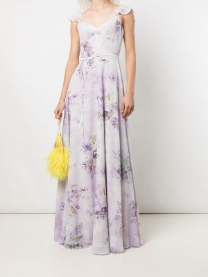 Květinové večerní šaty s potiskem Marchesa Notte Bridesmaids