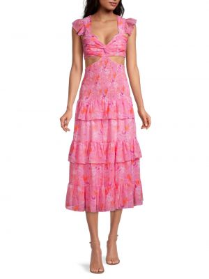 Платье миди Likely розовое