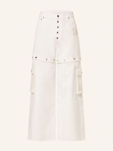 Cargo kalhoty Off-white bílé