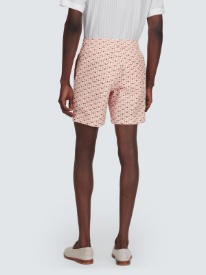 Cord shorts mit print Orlebar Brown braun