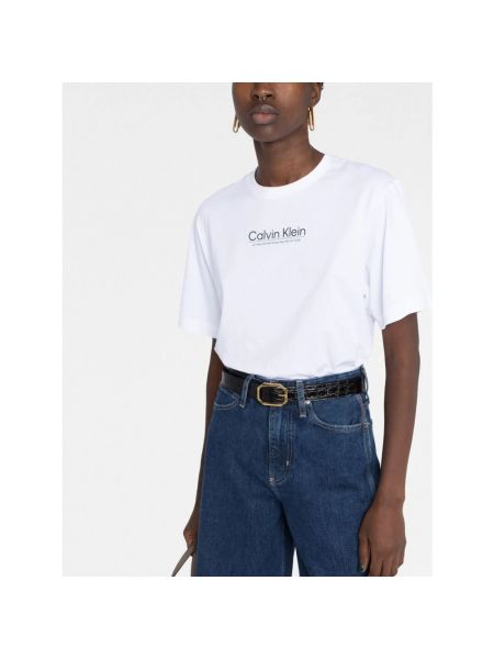 Koszulka Calvin Klein biała