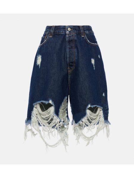 Distressed denimshorts Acne Studios blå