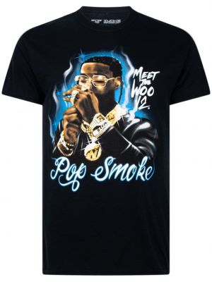 Тениска Pop Smoke черно