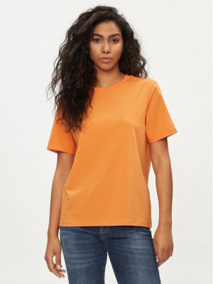 Majica Pieces oranžna