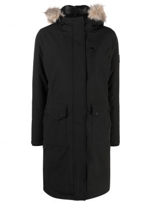 Παλτό με φερμουάρ Lauren Ralph Lauren μαύρο