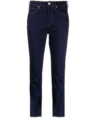 Slim fit jeans 7/8 3x1 blå