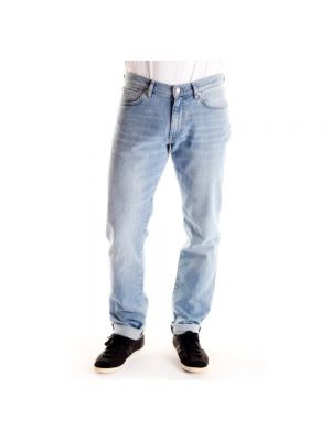 Proste jeansy skinny fit Gant niebieskie