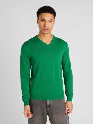 Пуловер United Colors Of Benetton зелено