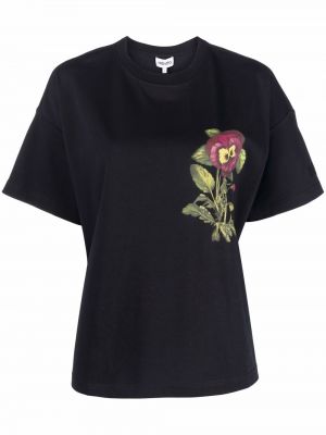 Camiseta de flores Kenzo negro