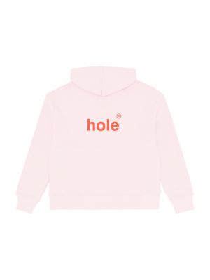 Худи с принтом оверсайз Hole Academie розовое