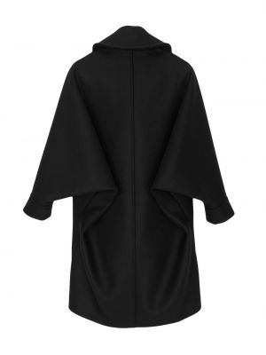 Oversize woll mantel Saint Laurent schwarz