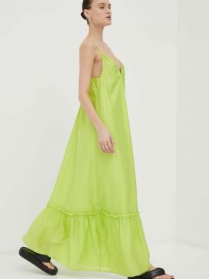 Lyocell hosszú ruha Gestuz - zöld
