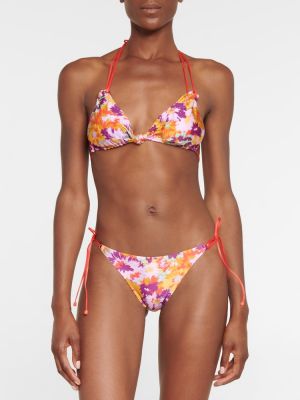 Bikini cu model floral Zimmermann violet