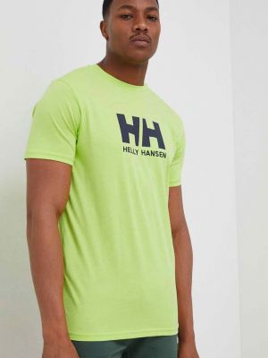Тениска с дълъг ръкав Helly Hansen зелено