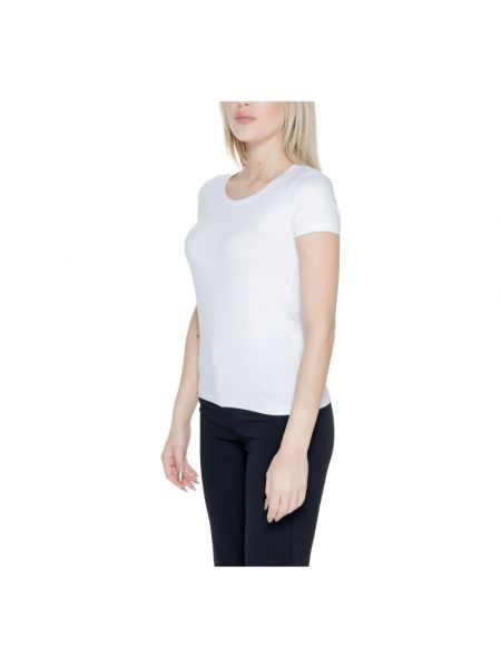 Camiseta de algodón Emporio Armani Ea7 blanco
