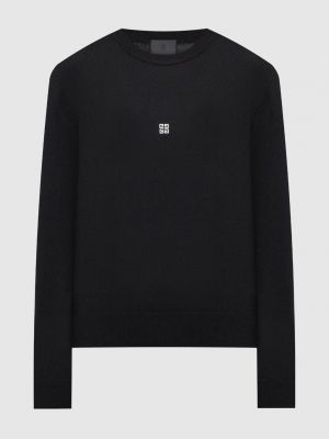 Черный шерстяной свитер Givenchy