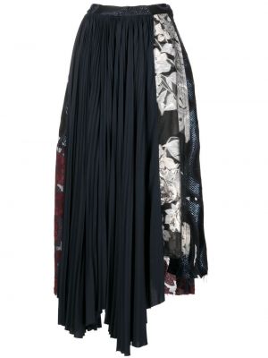 Πλισέ φλοράλ μίντι φόρεμα με σχέδιο Biyan