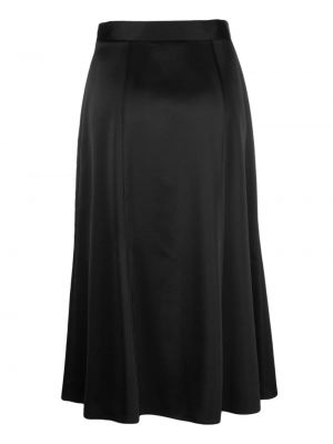 Saténové midi sukně Roberto Collina černé