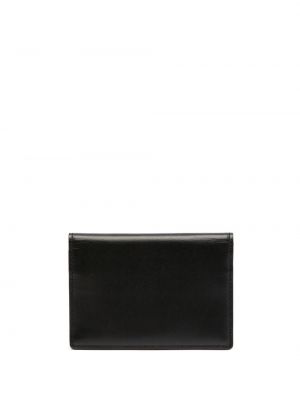 Kožená peněženka s potiskem Discord Yohji Yamamoto černá