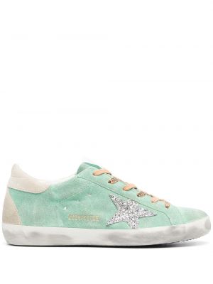 Stjernemønster semsket skinn sneakers Golden Goose