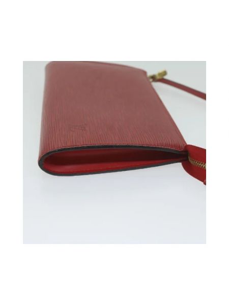 Bolsa de hombro de cuero Louis Vuitton Vintage rojo