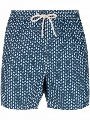 Pantaloni scurți cu imagine Mc2 Saint Barth albastru