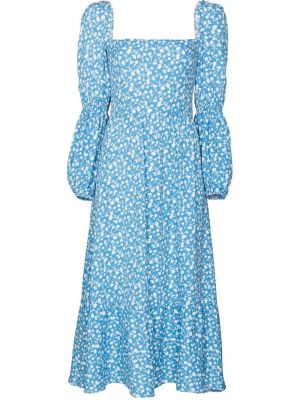 Trykt floral dress Reformation blå