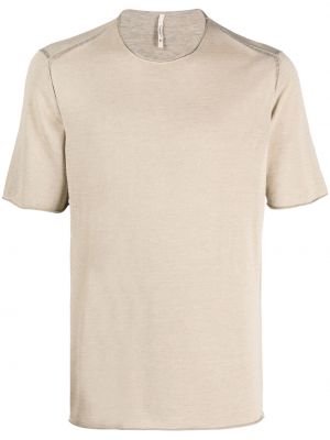 T-krekls ar apaļu kakla izgriezumu Transit bēšs