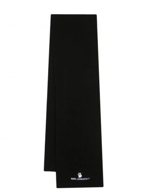 Schal mit stickerei Karl Lagerfeld schwarz