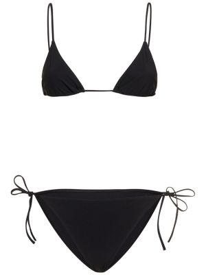 Bikini con cordones Lido negro
