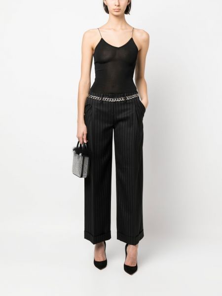 Spodnie z niską talią w paski Christian Dior