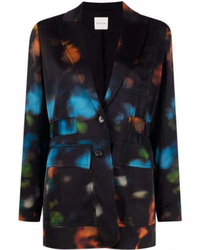 Trykt lang blazer Paul Smith svart