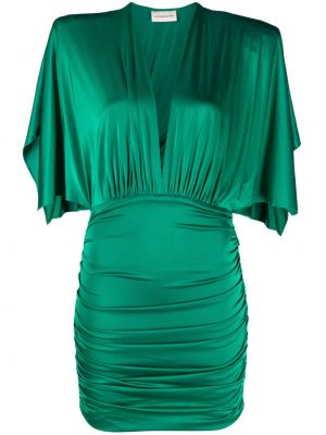 Κοκτέιλ φόρεμα με λαιμόκοψη v Alexandre Vauthier πράσινο
