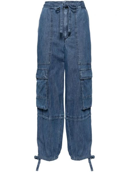 High waist cargo-jeans Marant Etoile blau