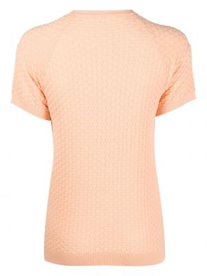 Bavlněné tričko Circolo 1901 oranžové