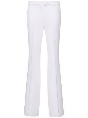 Pantalon large en crêpe Michael Kors Collection blanc