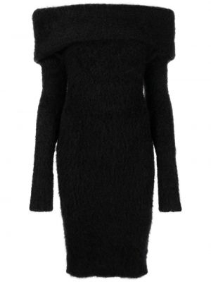 Πλεκτή φόρεμα Isabel Marant μαύρο