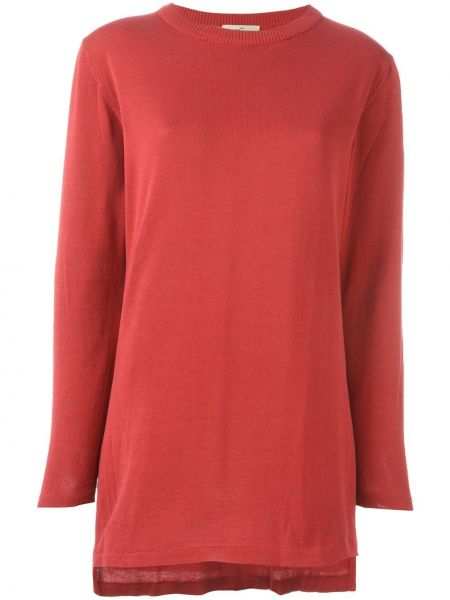 Jersey de tela jersey de cuello redondo Romeo Gigli Pre-owned rojo