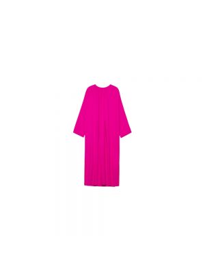 Sukienka midi z długim rękawem elegancki Ami Paris różowy