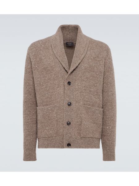 Striktrøje i kashmir Brioni beige